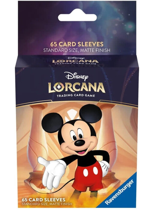 Disney Lorcana Card Sleeves - Mickey Mouse (65-Pack)