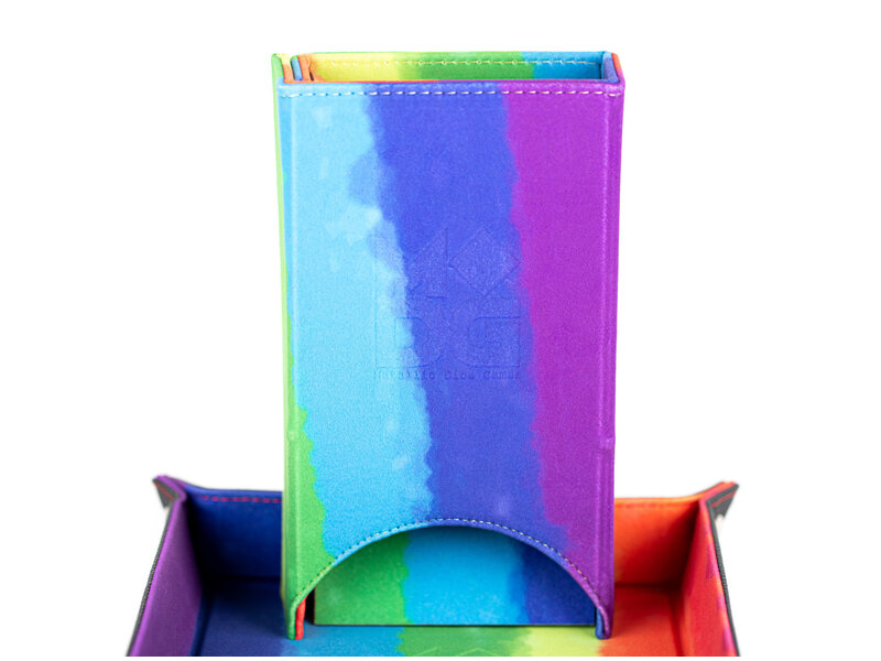 Fold Ultra Pro Dice Tower Watercolor Rainbow
