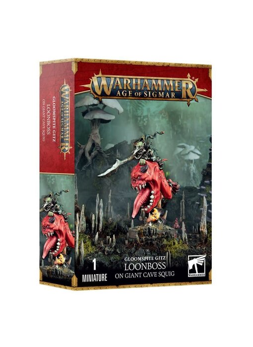Gloomspite Gitz Loonboss on Giant Cave Squig