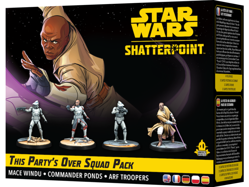 Fantasy Flight Games Star Wars - Shatterpoint - This Party's Over - Mace Windu Squad Pack
