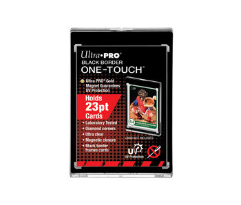 Ultra Pro 1touch 23pt Black Border Uv Magnetic Holder