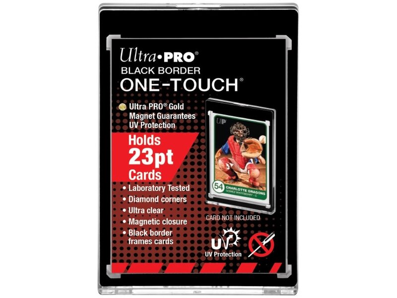 Ultra Pro Ultra Pro 1touch 23pt Black Border Uv Magnetic Holder