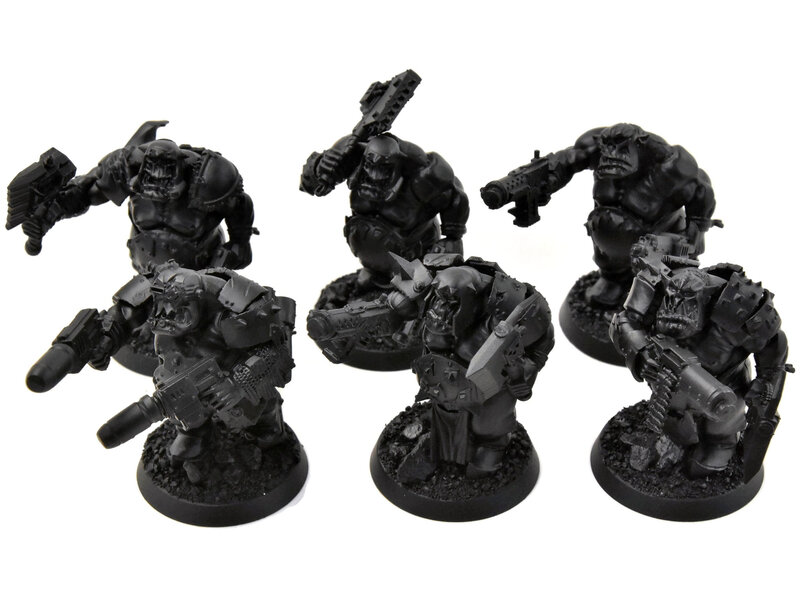 Games Workshop ORKS 6 Nobz Converted #9 Warhammer 40K