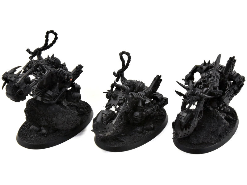 Games Workshop ORKS 3 Warbikers Mob #1 Warhammer 40K