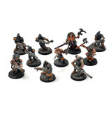 Games Workshop CHAOS SPACE MARINES 10 Cultists #4 WELL PAINTED Warhammer 40K