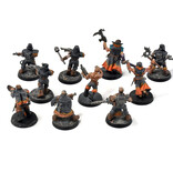 Games Workshop CHAOS SPACE MARINES 10 Cultists #4 WELL PAINTED Warhammer 40K