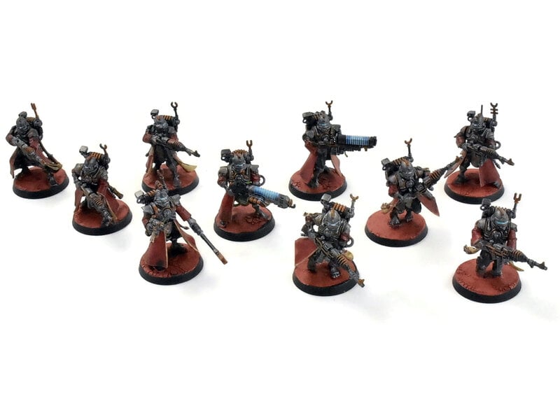 Games Workshop ADEPTUS MECHANICUS 10 Skitarii Vanguards #1 WELL PAINTED Warhammer 40K