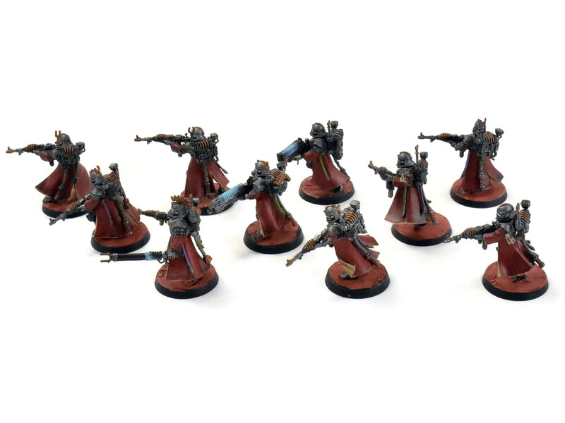 Games Workshop ADEPTUS MECHANICUS 10 Skitarii Vanguards #1 WELL PAINTED Warhammer 40K