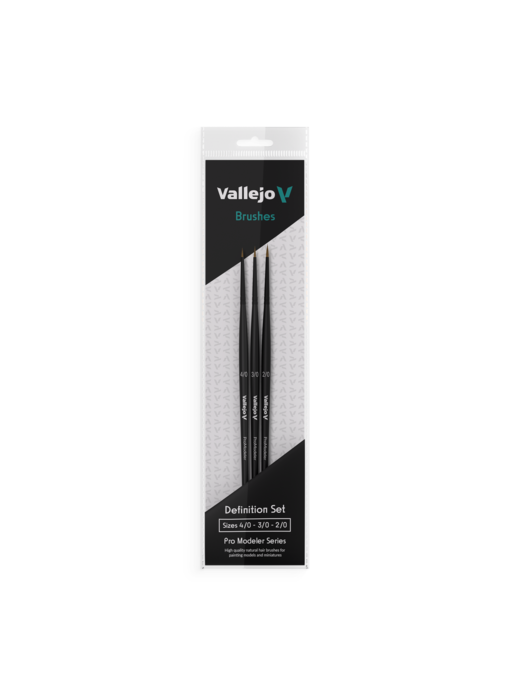 Vallejo - Natural Hair Brush Definition Set (VAL-B01990)