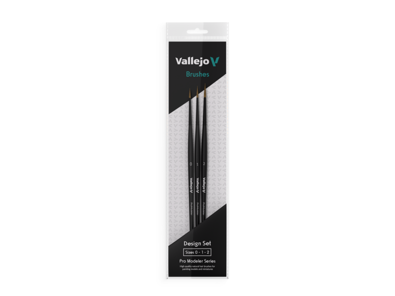 Vallejo Vallejo - Natural Hair Brush Design Set (VAL-B01991)