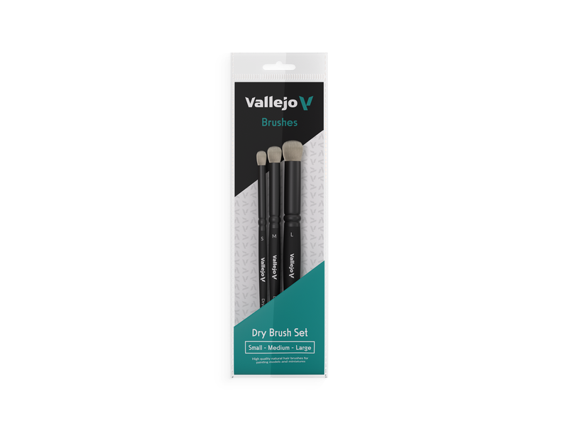 Vallejo Vallejo - Natural Hair Dry Brush Set (VAL-B07990)