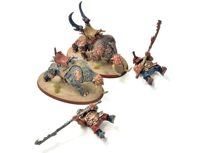 Games Workshop OGOR MAWTRIBES 2 Mournfang Cavalry #1 PRO PAINTED Sigmar