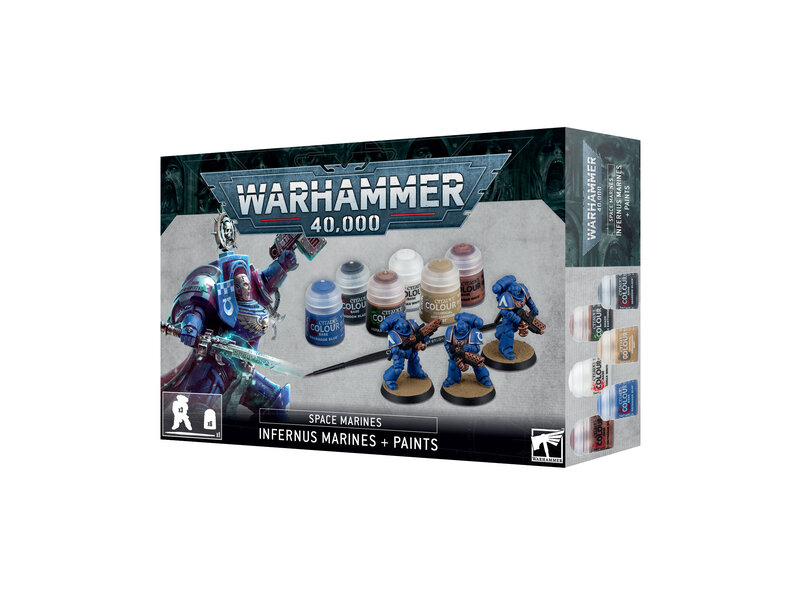 Games Workshop Infernus Space Marines + Paints