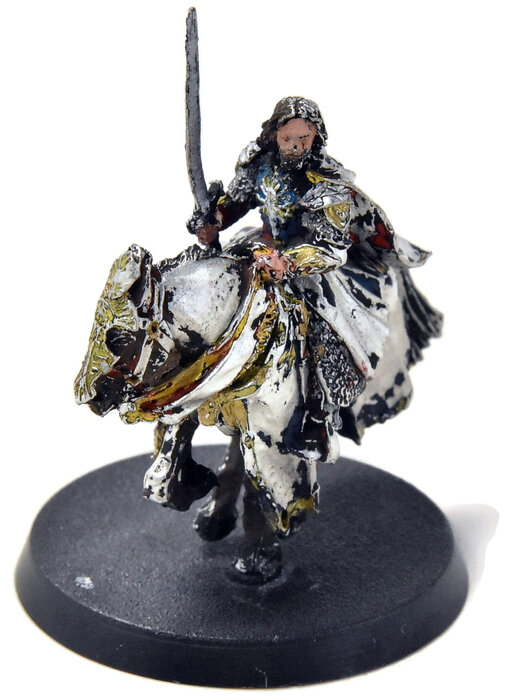 LORD OF THE RINGS Aragorn Black Gate Mounted #1 METAL LOTR