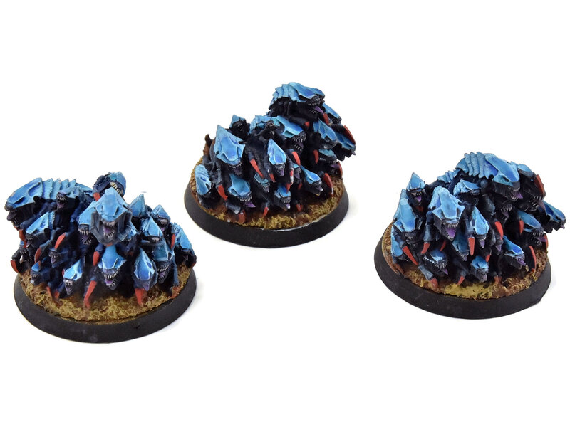 Games Workshop TYRANIDS 3 Ripper Swarms #3 forge world WELL PAINTED Warhammer 40K