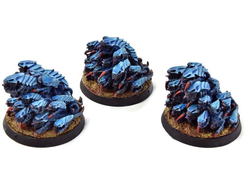 Games Workshop TYRANIDS 3 Ripper Swarms #3 forge world WELL PAINTED Warhammer 40K