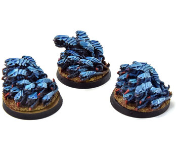 TYRANIDS 3 Ripper Swarms #2 forge world WELL PAINTED Warhammer 40K