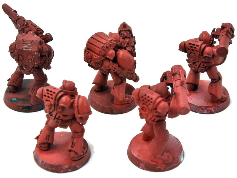 Games Workshop SPACE MARINES 5 Devastators Plasma & Lascannon #1 METAL Warhammer 40K