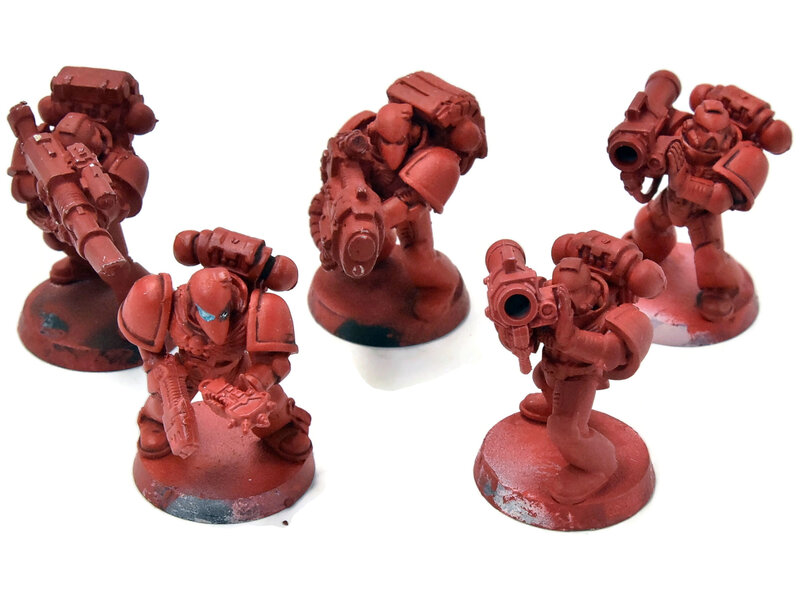 Games Workshop SPACE MARINES 5 Devastators Plasma & Lascannon #1 METAL Warhammer 40K
