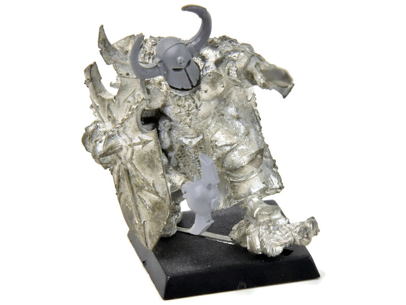 Games Workshop CHAOS Vardek Crom head & axe converted #1 METAL Fantasy