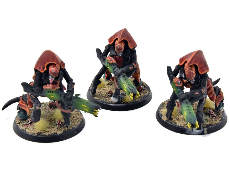 Games Workshop TYRANIDS 3 Hive Guards #1 WELL PAINTED Warhammer 40K