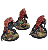 Games Workshop TYRANIDS 3 Hive Guards #2 WELL PAINTED Warhammer 40K