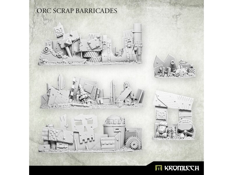 Kromlech Orc Scrap Barricades (5)