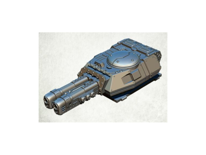 Kromlech Assault Tank Turret Twin Heavy Plasma Cannon (KRVB044)