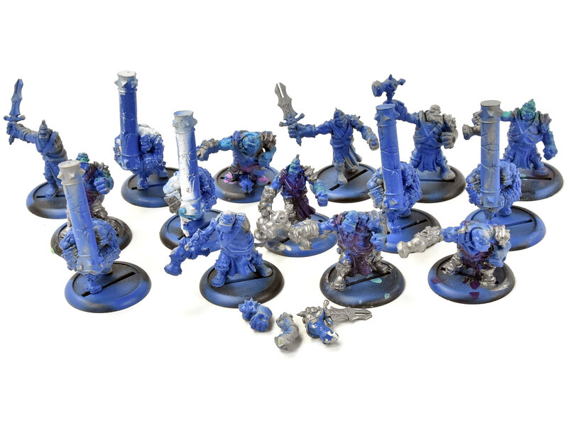 HORDES 15 Kriel Warriors & Cabo Throwers #1 METAL trollbloods