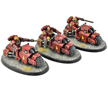 BLOOD ANGELS 3 Outriders #1 WELL PAINTED Warhammer 40K