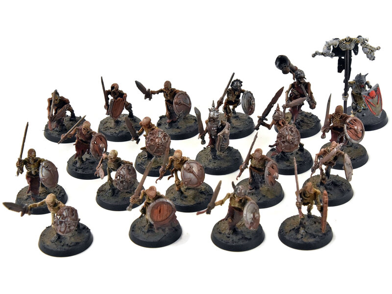 Games Workshop SOULBLIGHT GRAVELORD 20 Deathrattle Skeletons #1 Sigmar WELL PAINTED