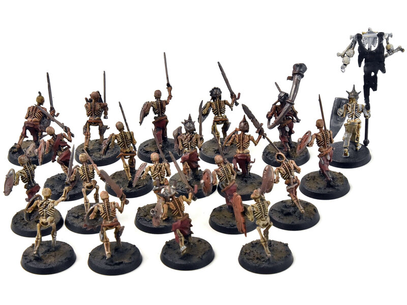 Games Workshop SOULBLIGHT GRAVELORD 20 Deathrattle Skeletons #1 Sigmar WELL PAINTED