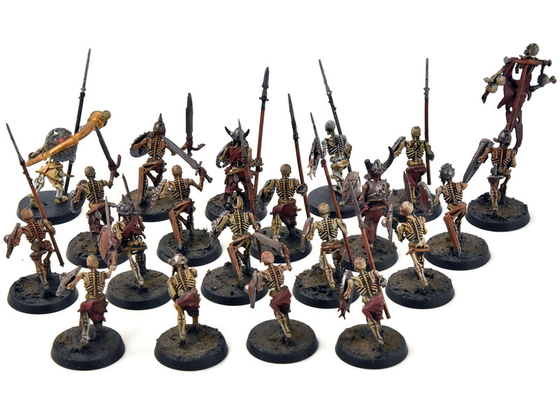 Games Workshop SOULBLIGHT GRAVELORD 20 Deathrattle Skeletons #2 Sigmar WELL PAINTED