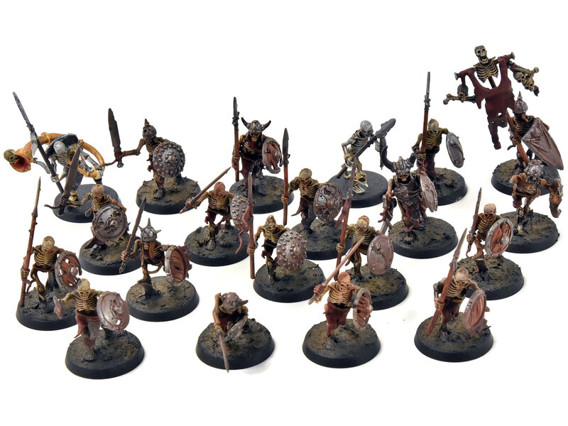 Games Workshop SOULBLIGHT GRAVELORD 20 Deathrattle Skeletons #2 Sigmar WELL PAINTED