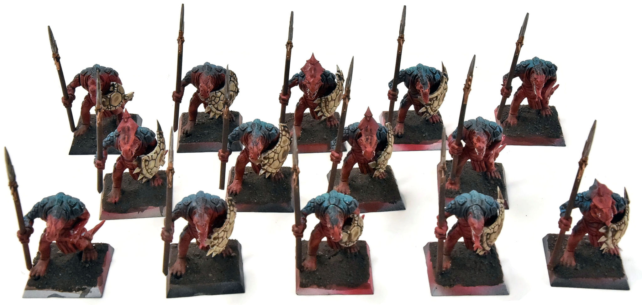 LIZARDMEN 14 Saurus Warriors #3 Warhammer Fantasy Classic