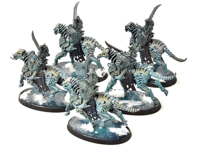 Games Workshop OSSIARCH BONEREAPERS 5 Kavalos Deathriders #2 WELL PAINTED Sigmar