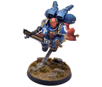 SPACE MARINES Captain with Jump Pack #1 ultramarines WELL PAINTED 40K