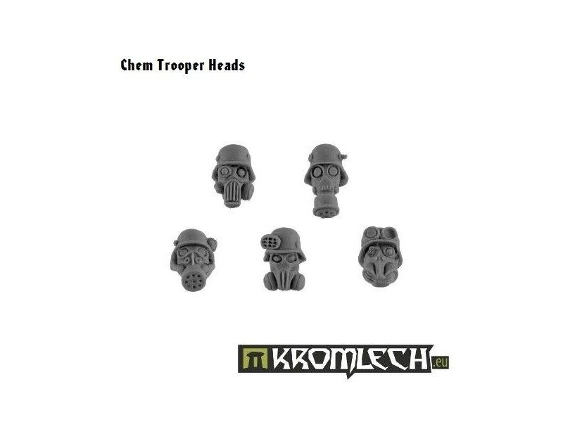 Kromlech Chem Trooper Heads (10) (KRCB031)
