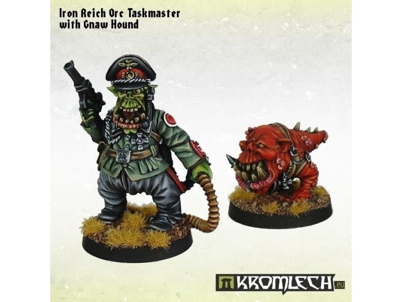 Kromlech Orc Iron Reich Taskmaster with Gnaw Hound
