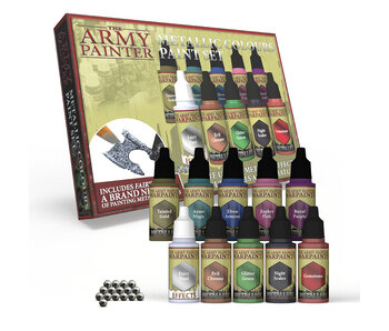 Army Painter Metallic Colours Paint Set with Mixing Balls