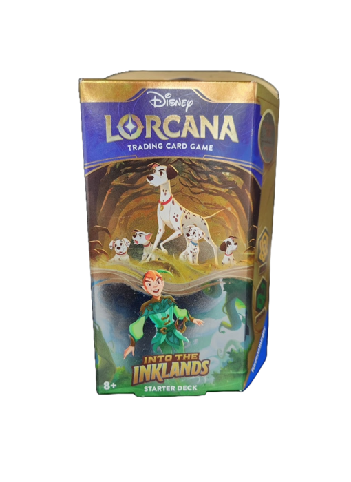 Disney Lorcana – Into the Inklands Starter Deck – Amber & Emerald (Pongo & Peter Pan)