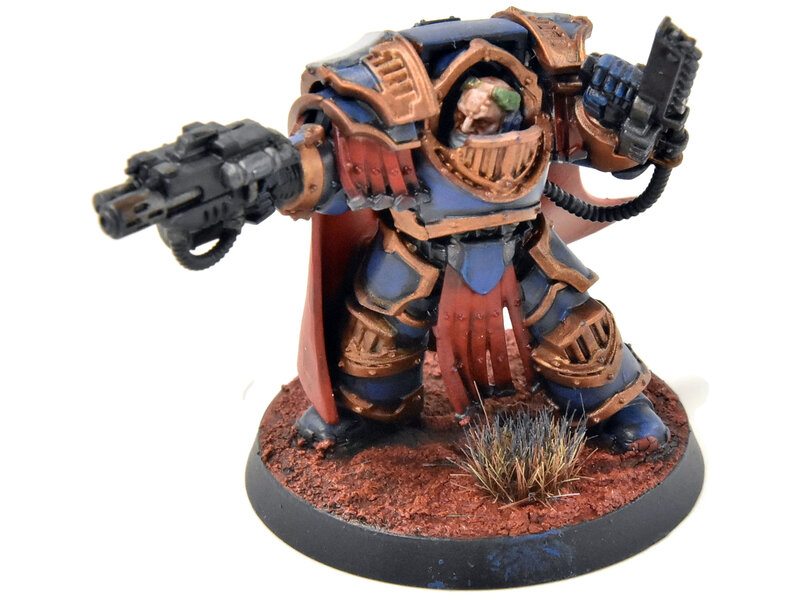 Games Workshop HORUS HERESY Ultramarines Legion Praetor In Cataphratii #1 WELL PAINTED 40K