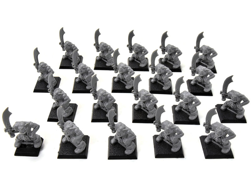 Games Workshop ORCS & GOBLINS 20 Orcs Warriors BOYS BOYZ #7 Warhammer Fantasy Classic