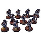 HORUS HERESY Ultramarines 10 MKIII Tactical Squad #1 WELL PAINTED 40K