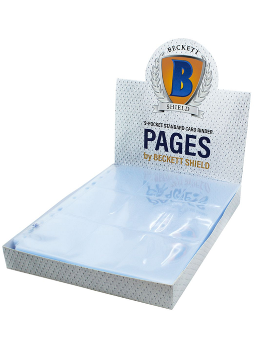 Beckett - 9 Pocket Standard Card Binder Pages (100)