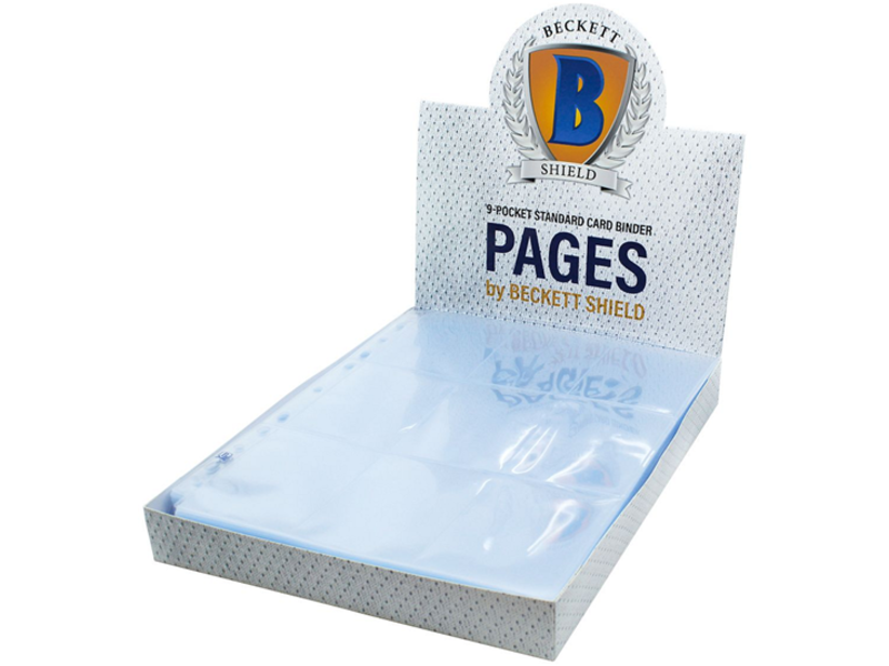 Beckett - 9 Pocket Standard Card Binder Pages (100)