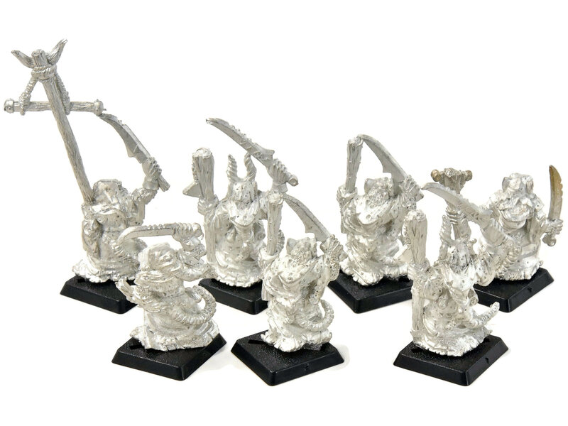 Games Workshop SKAVEN 7 Plague Monks Classic #1 METAL Warhammer Fantasy