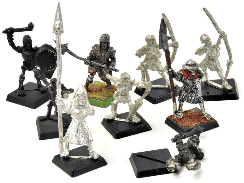 Games Workshop VAMPIRE COUNTS 9 Skeletons Classic #1 METAL Warhammer Fantasy