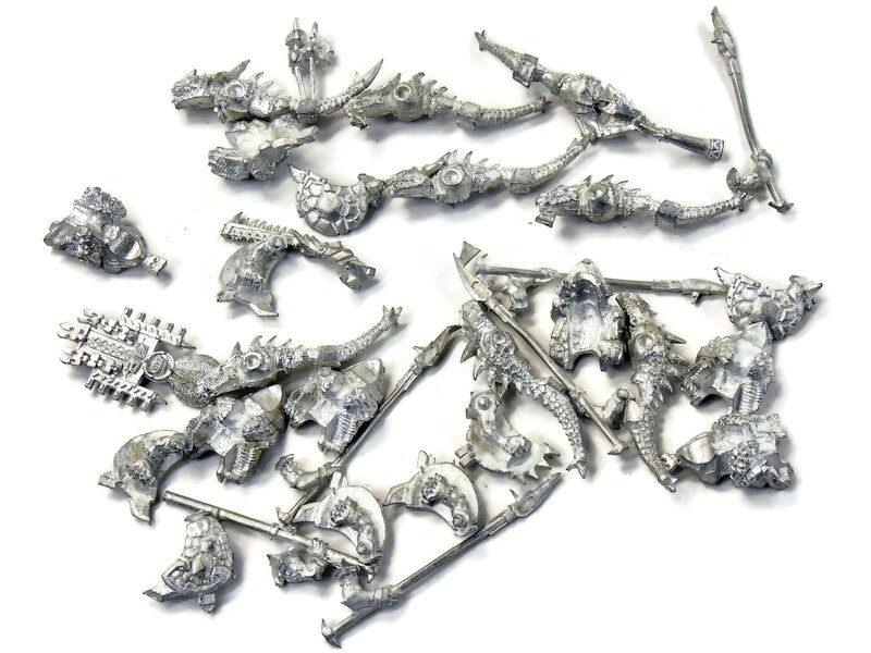 Games Workshop LIZARDMEN 8 Cold One Riders #1 missing weapon no cold one METAL Fantasy