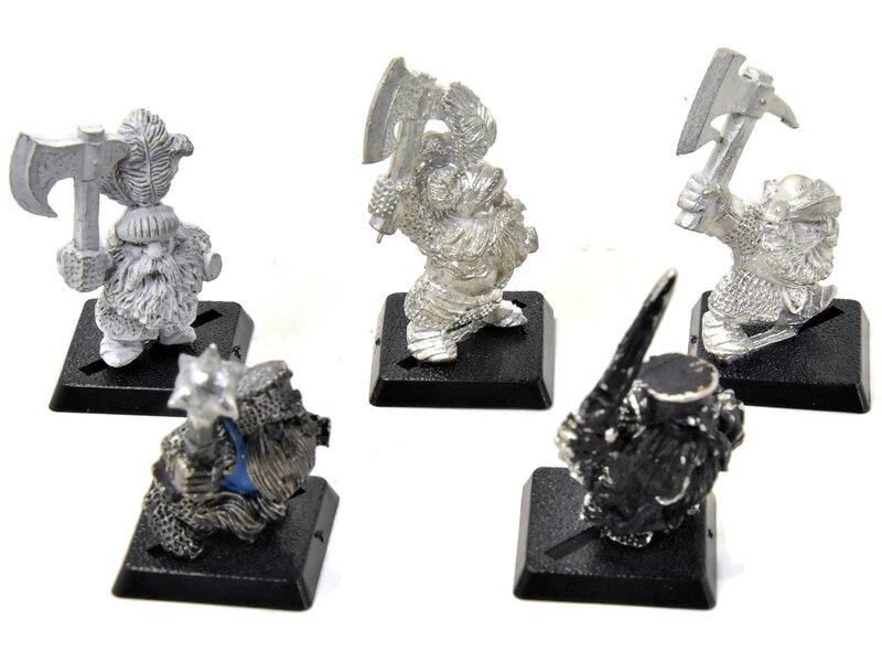 Games Workshop DWARFS 5 Classic Clansmen #5 METAL Warhammer Fantasy